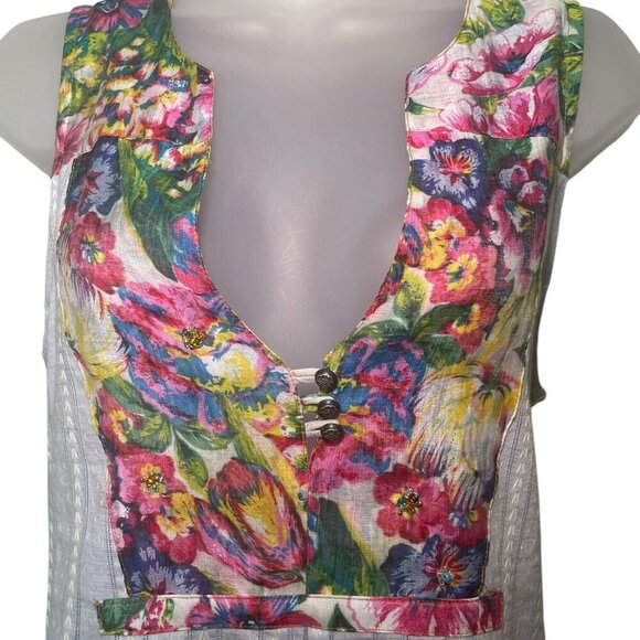 Aratta Floral Embroidered Tunic Blouse NWT Size Small - Picture 7 of 7